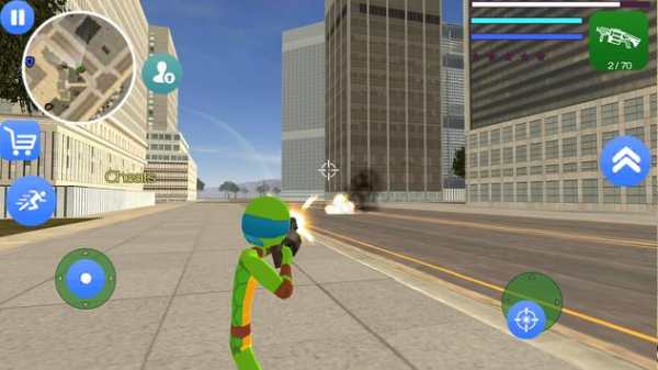 Leonardo Stickman Rope Hero Knight Gangstar War screenshot 1