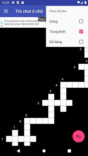 Trò chơi ô chữ screenshot 2