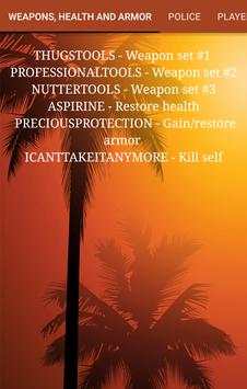 Cheat Codes for GTA Vice City screenshot 3