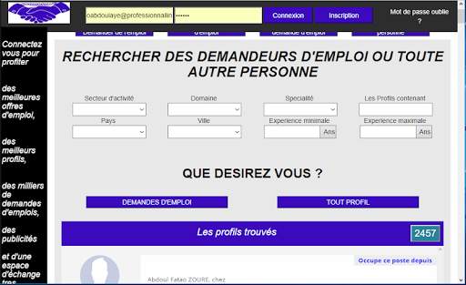 Professionnallink - offres d'emploi - recrutement screenshot 8