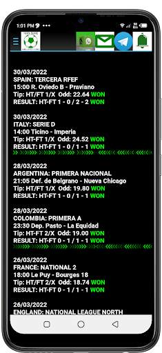 Daily Bet Correct Scores 100% screenshot 1