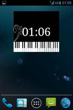 Piano Clock Widget screenshot 2