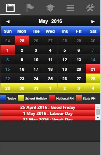 Singapore Calendar screenshot 8