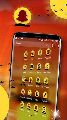 Sunset Launcher Theme screenshot 2