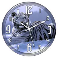 White Tiger Clock Live WP أيقونة