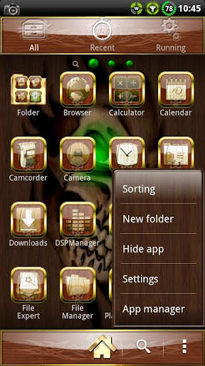Wood Skull GO launcher EX screenshot 3