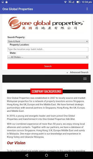 One Global Properties screenshot 5