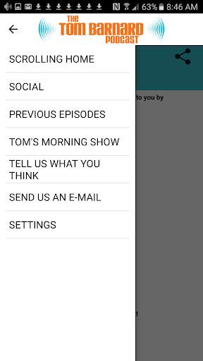 Tom Barnard Podcast App screenshot 2