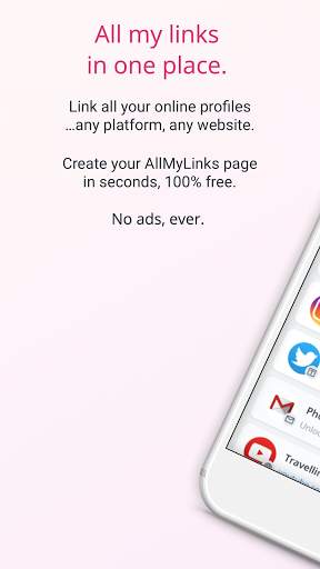AllMyLinks: your link in bio screenshot 1