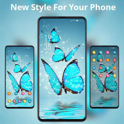 Best beautiful butterfly theme shiny river sky screenshot 2
