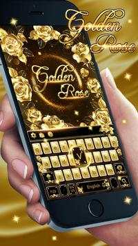 Golden rose diamond Keyboard screenshot 1