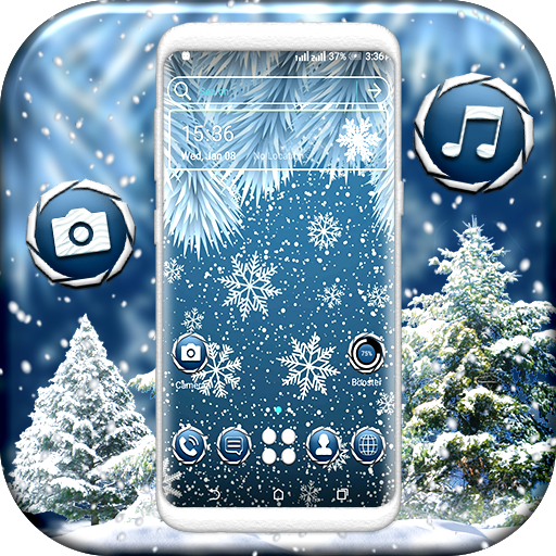 Winter Snowflake Launcher आइकन