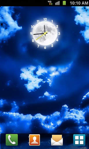 Moon Clock Live Wallpaper screenshot 2