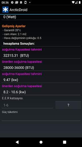 Klima gücü hesaplama screenshot 5