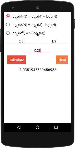 Logarithm & Anti-log Calculator (Decimal/Fraction) screenshot 4