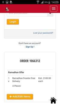 KFC Kenya App screenshot 3