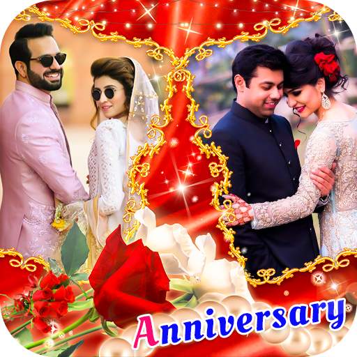 Marriage Anniversary Dual Photo Frame 1.3