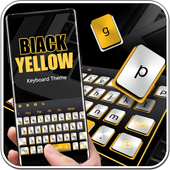 Black Yellow Keyboard Theme icon