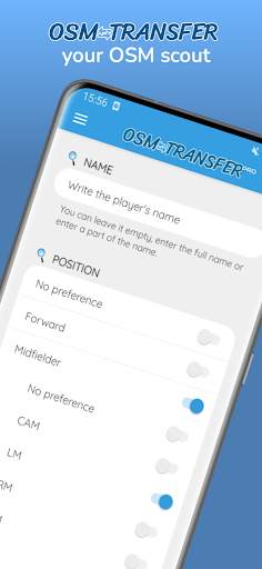OSM Transfer: Scout list screenshot 1