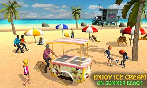 Pantai toko es krim anak pengiriman game screenshot 1