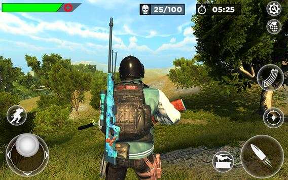 Free Unknown Fire Battleground Survival Game screenshot 6