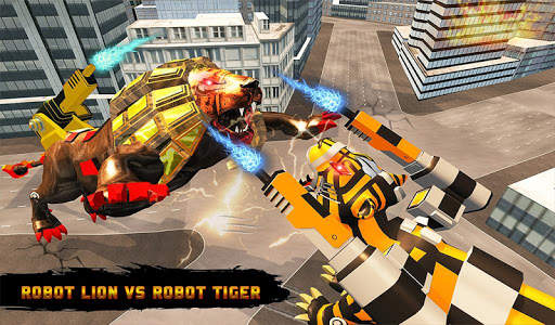 Ultimate Robot Lion Vs Tiger Robot Transform screenshot 1