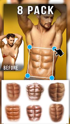 Man Abs Editor: Men Six pack,  screenshot 6