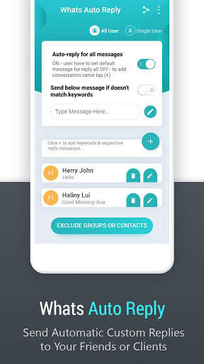 Whats Auto Reply : Auto Responder screenshot 1