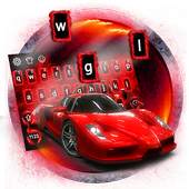 Red Speed Car Keyboard Theme 10001006