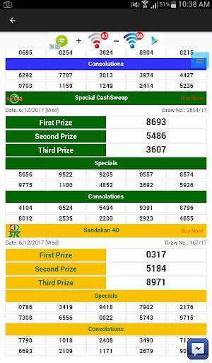 Simple 4D Number: Live Result screenshot 3