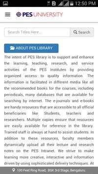 PES LIBRARY OPAC screenshot 2