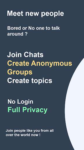 Stranger chat app without login screenshot 1