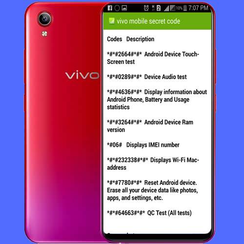 vivo mobile secret code screenshot 1