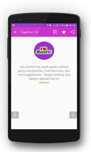 Caption IG Keren screenshot 2