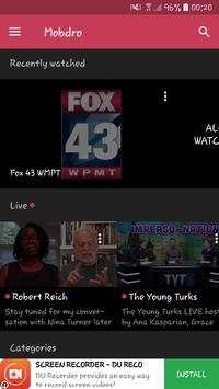 |Mobdro Tv : Apps| screenshot 2