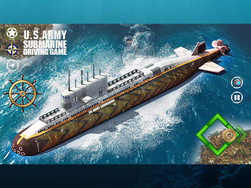 Us Army Submarine Driving Games 2018 screenshot 11