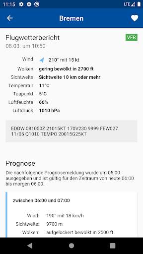 Flugwetter - METAR & TAF screenshot 2