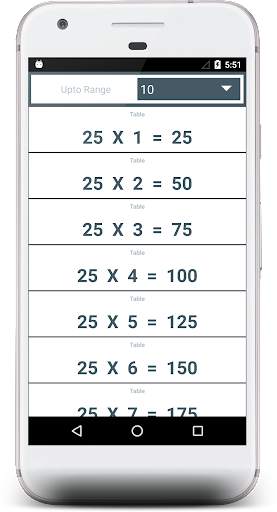 Multiplication Table And Math Table Calculator screenshot 2