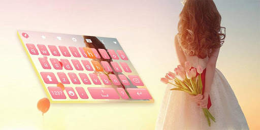 Pink Girl Keyboard Theme screenshot 5