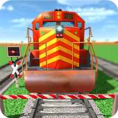 Real Railroad Train Crossing - Free Train Games icon