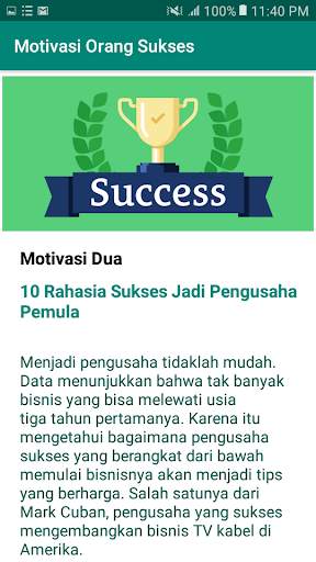 Motivasi Orang Sukses скриншот 2
