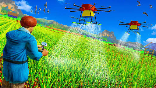 Modern Drone Farming 2020: Tractor Games screenshot 1