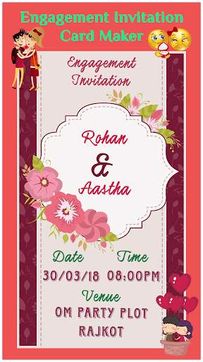 Engagement Invitation Card Mak screenshot 7