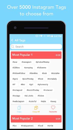 Hashtags - for likes for Instagram screenshot 2