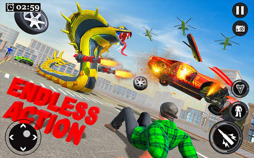 Snake Robot Transform Car Simulator स्क्रीनशॉट 2