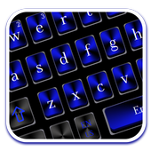 Classic Black Blue Keyboard icon