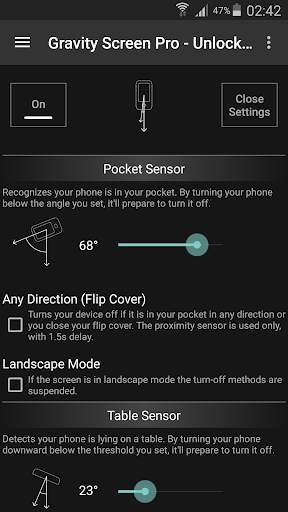 Gravity Screen - On/Off screenshot 1