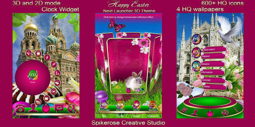 Happy Easter 3D Next Launcher theme screenshot 2