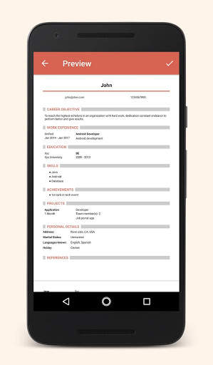 Make My Resume Offline screenshot 6