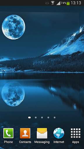 Blue Moon Live Wallpaper HD screenshot 7